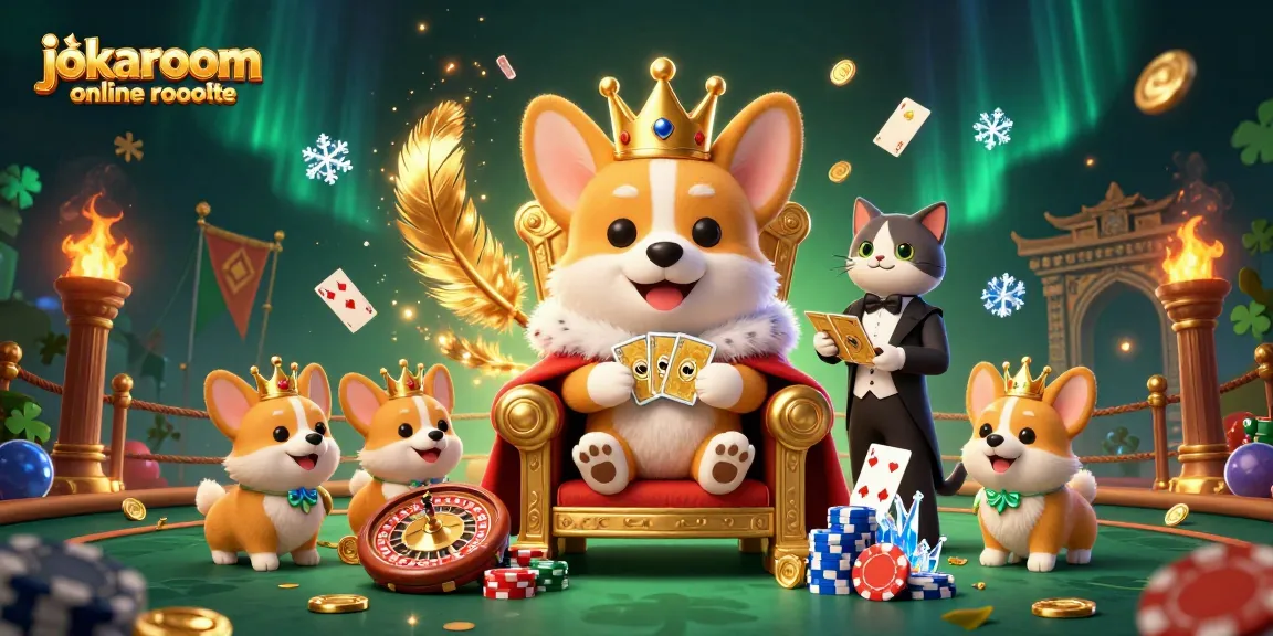 Experience the thrill of jokaroom online roulette with royal corgis and dynamic casino elements.